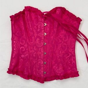Vibrant Pink Corset Top